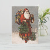 Carte de Noël de Père Noël d'Allemand (Debout devant)