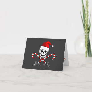 Carte de Noël de Père Noël de jolly roger de