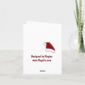 Carte de Noël de Père Noël de koala (Dos)