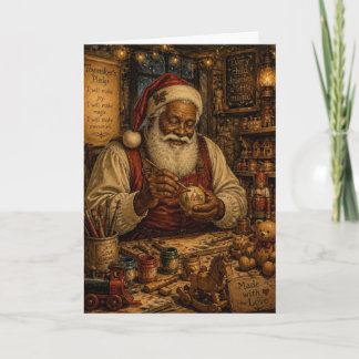 Carte de Noël de Père Noël intemporel