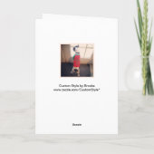 Carte de Noël de Père Noël Jack Russell Terrier (Dos)