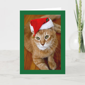 Carte de Noël de Père Noël Kitty
