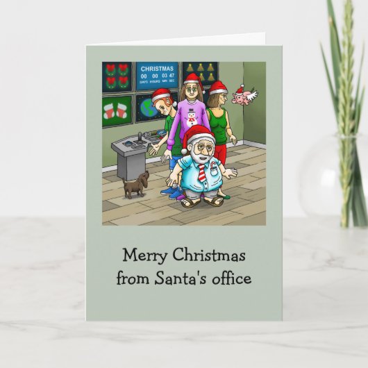 Carte de Noël de père Noël Office (Devant)