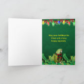 Carte de Noël de perroquet (Intérieur)