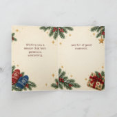 Carte de Noël de petit cadeau de mitaines (Intérieur)