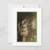 Carte de Noël de petite fille avec poupée (Devant)