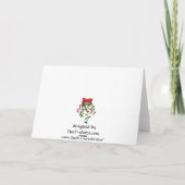 Carte de Noël de photo (Dos)