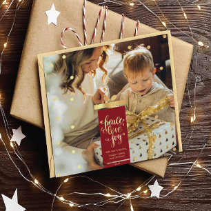 Carte de Noël de photo de vacances