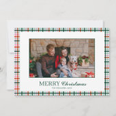 Carte de Noël de photo plasma moderne (Devant)