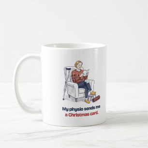 Carte de Noël de physiothérapie Mug drôle pour ell