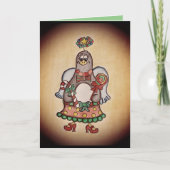 Carte de Noël de pingouin drôle (Devant)