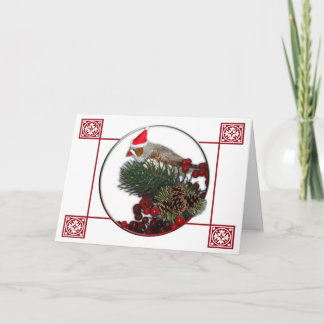 Carte de Noël de pinson 6