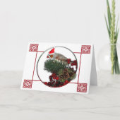 Carte de Noël de pinson 6 (Devant)