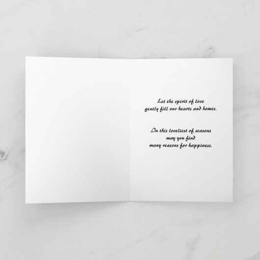 Carte de Noël de pitbull (Intérieur)