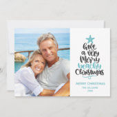 Carte de Noël de plage (Devant)