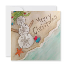 Carte de Noël de plage