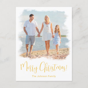 CARTE DE NOËL DE PLAGE   CARTE POSTALE TROPICALE