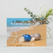 Carte de Noël de plage côtière (Debout devant)