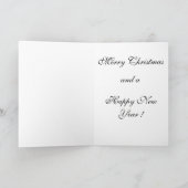 Carte de Noël de poinsettia (Intérieur)