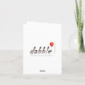 Carte de Noël de porc de Guinée (Dos)