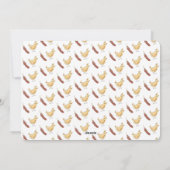 Carte de Noël de poulet amusant (Dos)