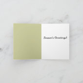 Carte de Noël de poulet de jardin d'enfance (Intérieur)