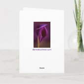 Carte de Noël de pourpre royal (Dos)