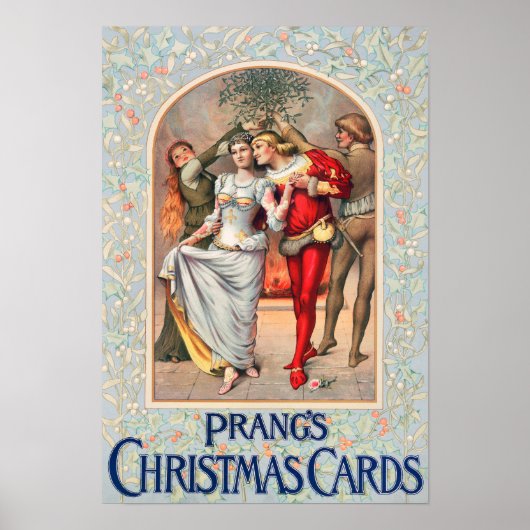 Carte de Noël de Prang (vers 1886) Affiche d'impre (Devant)