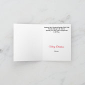 Carte de Noël de professionnel de la santé (Intérieur)