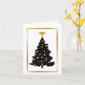 Carte de Noël de professionnel médical (Fleur jaune)