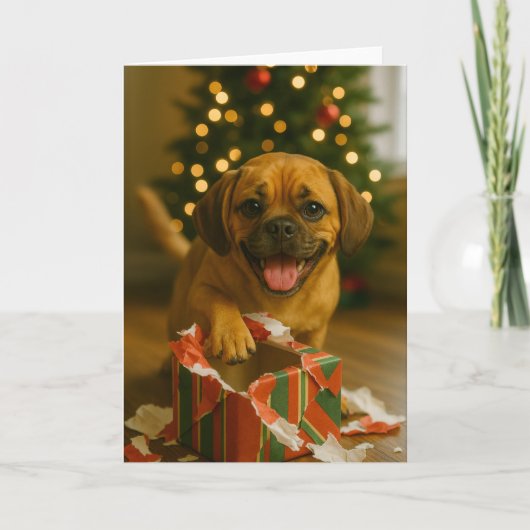 Carte de Noël de Puggle vilain (Devant)