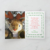 Carte de Noël de renne de Lil - customisez-la (Intérieur)