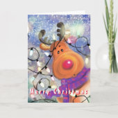 Carte de Noël de Renne Joyeux (Devant)