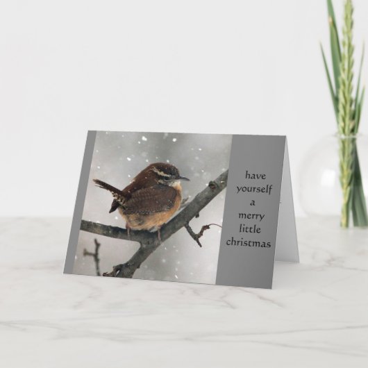 Carte de Noël de roitelet de Caroline (Devant)