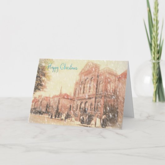 Carte de Noël de route de Tamworth Victoria (Devant)