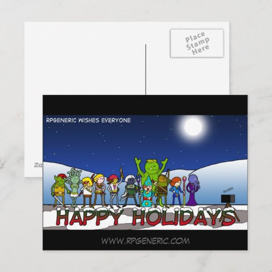 Carte de Noël de RPGeneric (Devant / Derrière)