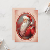 Carte de Noël de Saint Nicolas (Devant/Arrière en situation)