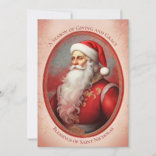 Carte de Noël de Saint Nicolas