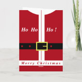 Carte de Noël de Santa drôle - Personnalisable (Dos)