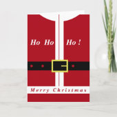 Carte de Noël de Santa drôle - Personnalisable (Devant)