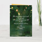 Carte de Noël de Santa impressionnisme aquarelle r (Dos)