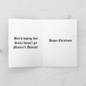 Carte de Noël de Santa Meniere (Intérieur)