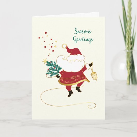 Carte de Noël de Santa - Message de vacances perso (Devant)