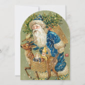 Carte de Noël de Santa minimaliste- (Dos)