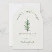 Carte de Noël de Santa minimaliste- (Devant)