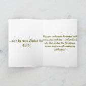 Carte de Noël de scène de nativité (Intérieur)