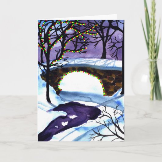 Carte de Noël de scène de Noël (Devant)