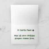 Carte de Noël de Schnauzer (Intérieur)