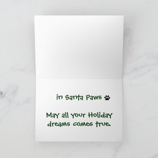 Carte de Noël de Schnauzer (Intérieur)