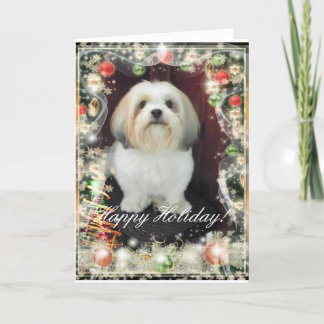 Carte de Noël de ShihTzu